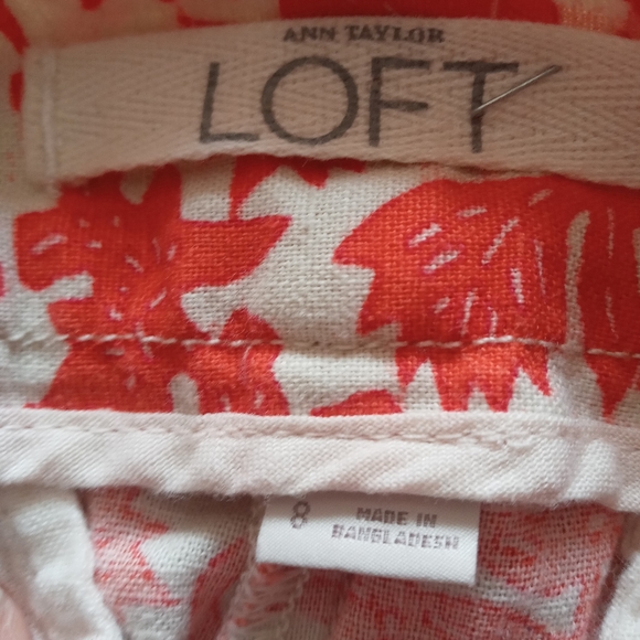 Loft size 8 orange print - Picture 4 of 4